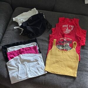 Kids Red Graphic Tank Top